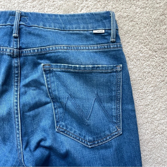 Mother High Waisted Looker Ankle Denim Hold Rush Baby Distressed Jeans Skinny - Picture 9 of 9